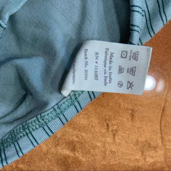 Kate Quinn Bamboo Dress stripe shirt sleeve soft 12-18 months - Picture 4 of 5